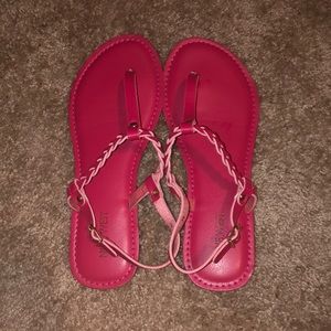 Dark Pink Sandals - Nine West
